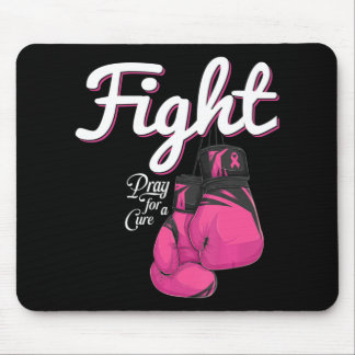 Fight Breast Cancer Awareness Pink Boxing Glove Fi Mouse Pad