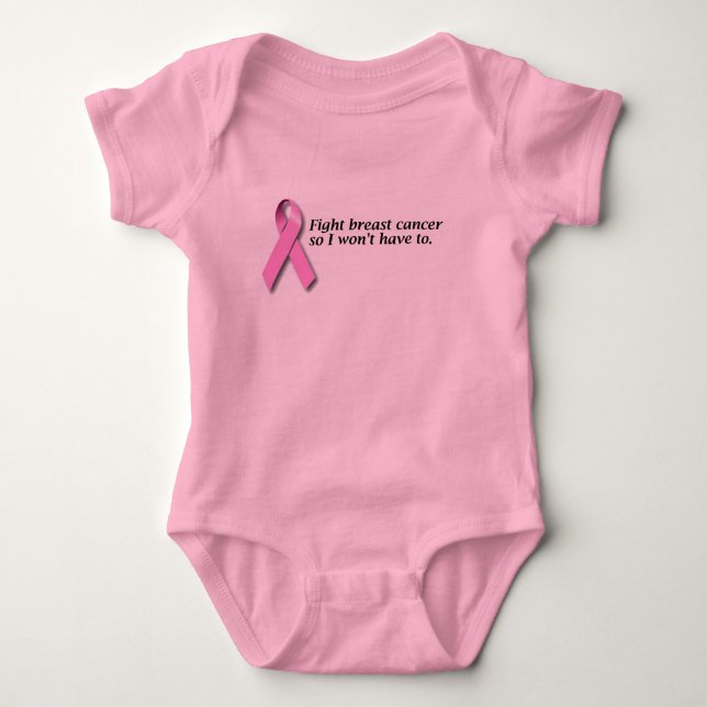 Fight Breast Cancer Baby Bodysuit (Front)