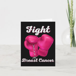 Fight Breast Cancer Boxing Gloves Breast Cancer Aw Card