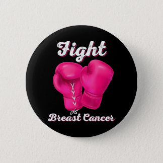 Fight Breast Cancer Boxing Gloves Breast Cancer Button