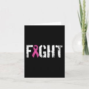Fight Breast Cancer - Pink Military Style Awarenes Card