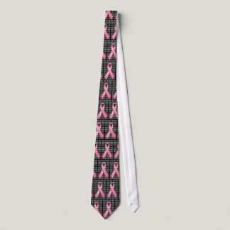 Fight Breast Cancer Ribbon Tie