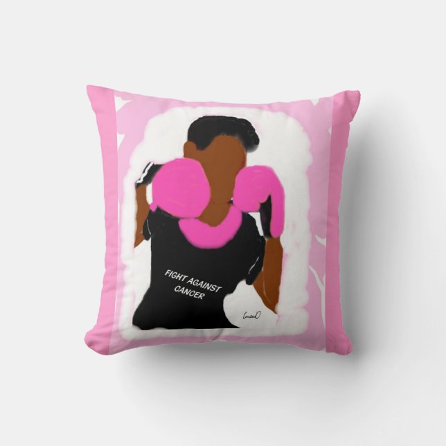 Fight Breast Cancer    Throw Pillow, 20x20 Throw Pillow (Front)