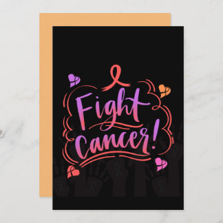 Fight Cancer Awareness, Ribbon Invitation
