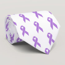 Fight Cancer Awareness Support Ribbon Neck Tie