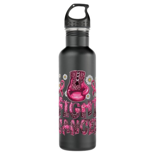 Fight Cancer Breast Cancer Warrior Support Squad P Stainless Steel Water Bottle
