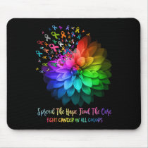 Fight Cancer In All Color Spread The Hope Find A C Mouse Pad