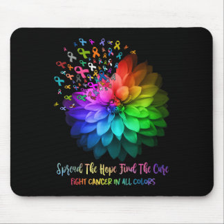 Fight Cancer In All Color Spread The Hope Find A C Mouse Pad