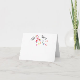 Fight Cancer In All Colors Breast Cancer Awareness Invitation