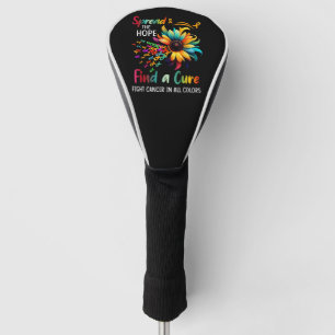 Fight Cancer in Spread-Hope Find A Cure Sunflower Golf Head Cover