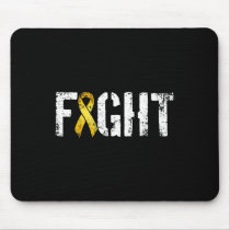 Fight Childhood Cancer Military Style Awareness Ri Mouse Pad