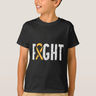 Fight Childhood Cancer Ribbon Awareness Support Wa T-Shirt