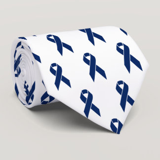 Fight Colon Cancer Awareness Support Ribbon Neck Tie