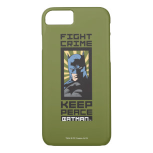 Fight Crime - Keep Peace - Batman iPhone 8/7 Case