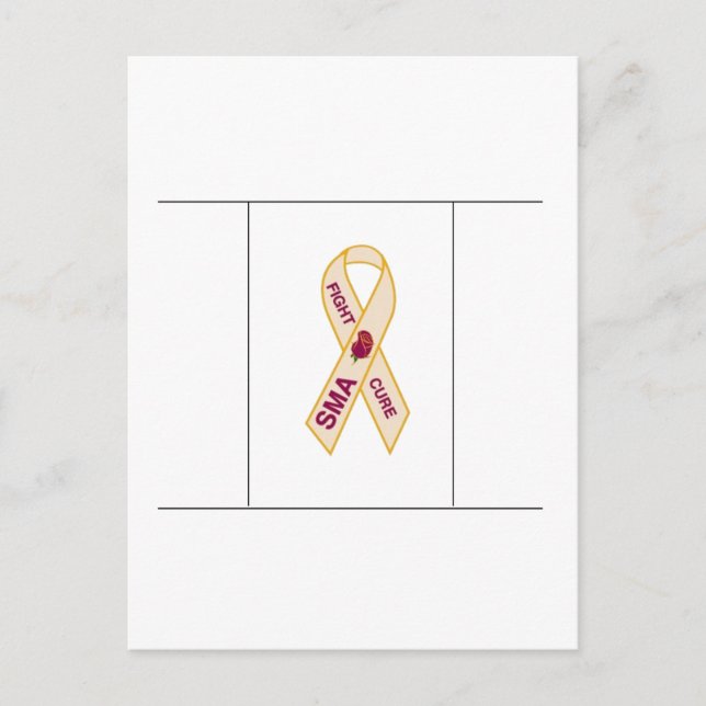 Fight Cure SMA - Ribbon Postcard (Front)