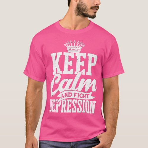 Fight Depression Prevention Mental Awareness  7  T_Shirt