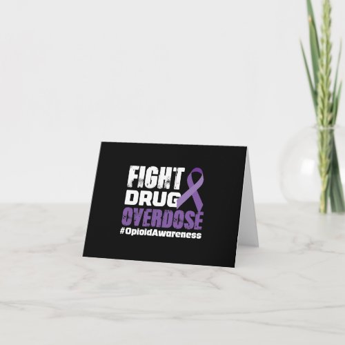 Fight Drug Overdose Awareness Card