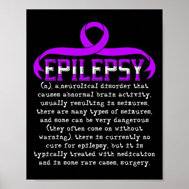 Fight Epilepsy Epileptic Epilepsy Awareness Month  Poster (Front)