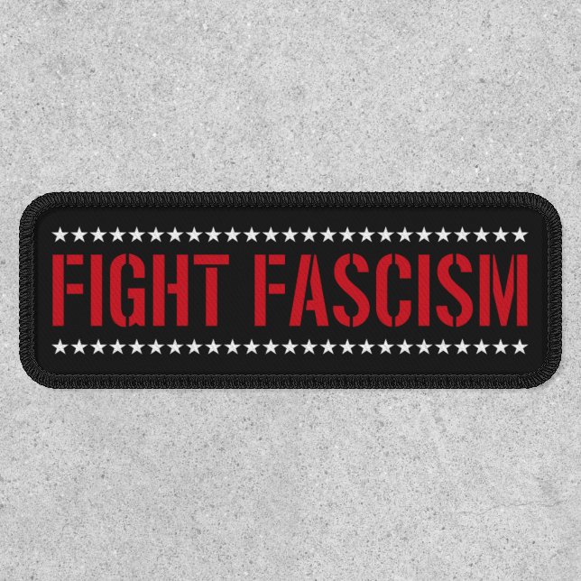 Fight Fascism [Blu-Wht] Patch (Front)