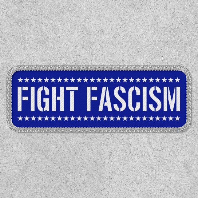 Fight Fascism [Blu-Wht] Patch (Front)