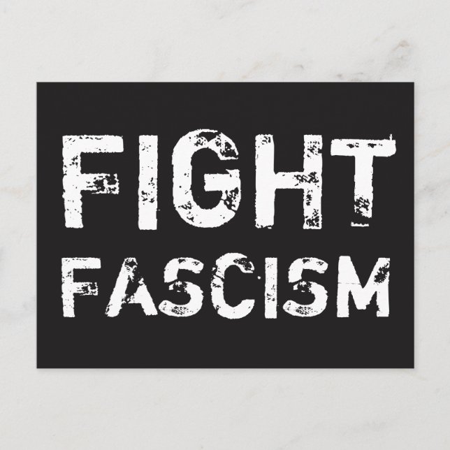 FIGHT FASCISM Social Justice Postcard (Front)
