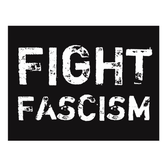 FIGHT FASCISM Social Justice Postcard | Zazzle.com