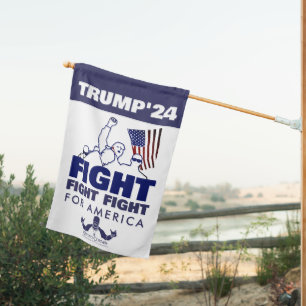 FIGHT FIGHT FIGHT FOR AMERICA HOUSE FLAG