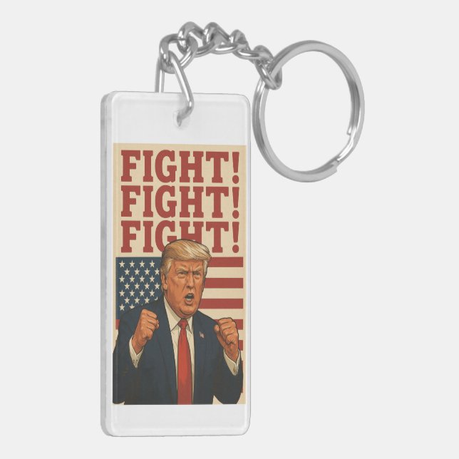 Fight! Fight! Fight! Keychain (Back Left)