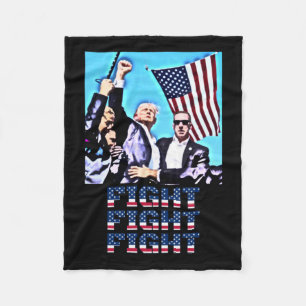 Fight Fight Fight Rally Fist Pump  Fleece Blanket
