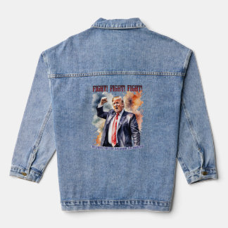 Fight! Fight! Fight! Trump legend Denim Jacket