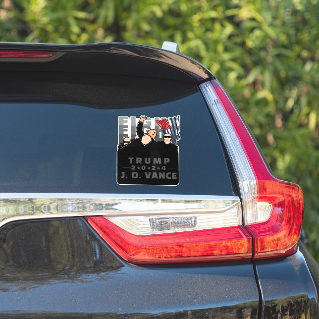 FIGHT FIGHT FIGHT TRUMP VANCE 2024 STICKER (Car Side)