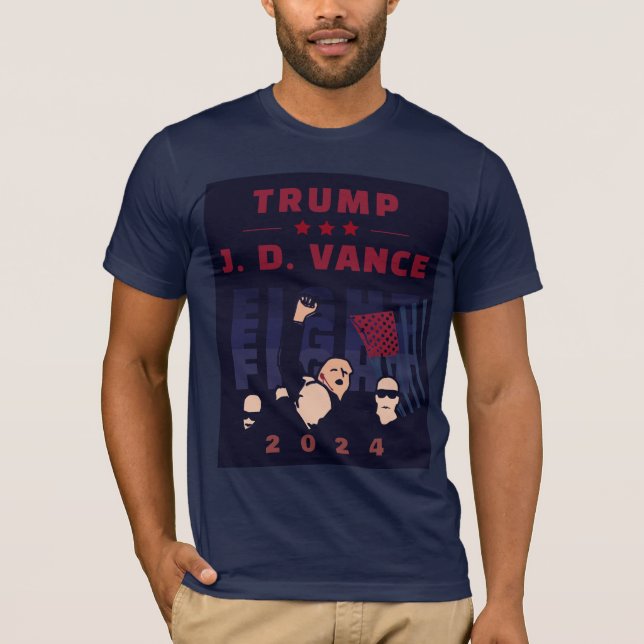 FIGHT FIGHT FIGHT TRUMP VANCE 2024 T-Shirt (Front)