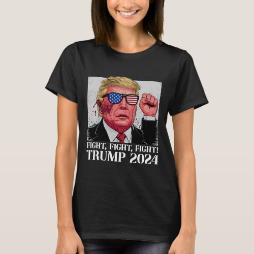 Fight Fight Fight Trutrump 2024 Pennsylvania Rally T_Shirt