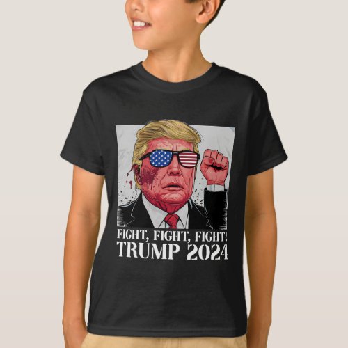 Fight Fight Fight Trutrump 2024 Pennsylvania Rally T_Shirt