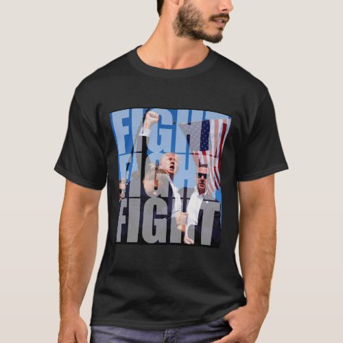 Fight Fight For Donald Trump 2024 Usa Election Vot T_Shirt