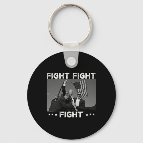 Fight Fight President Trump 2024 Vote Trump  Keychain