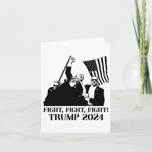 Fight Fight Trump 2024 Pennsylvania Rally Patriot Card