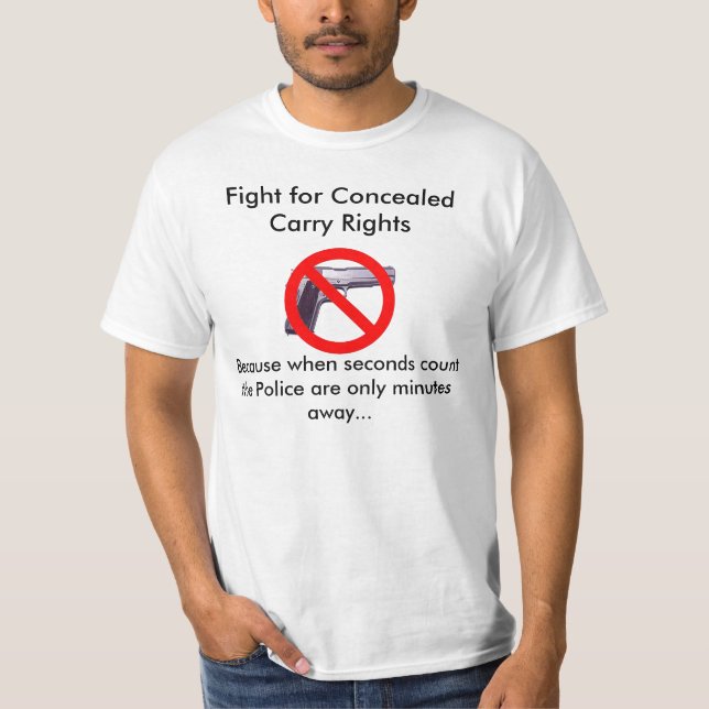Fight for Concealed Carry Rights T-Shirt (Front)