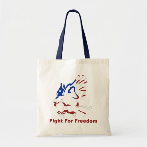 Fight For Freedom Eagle Tote Bag