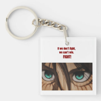 Fight for Freedom | Eren-Inspired Quote Design Keychain