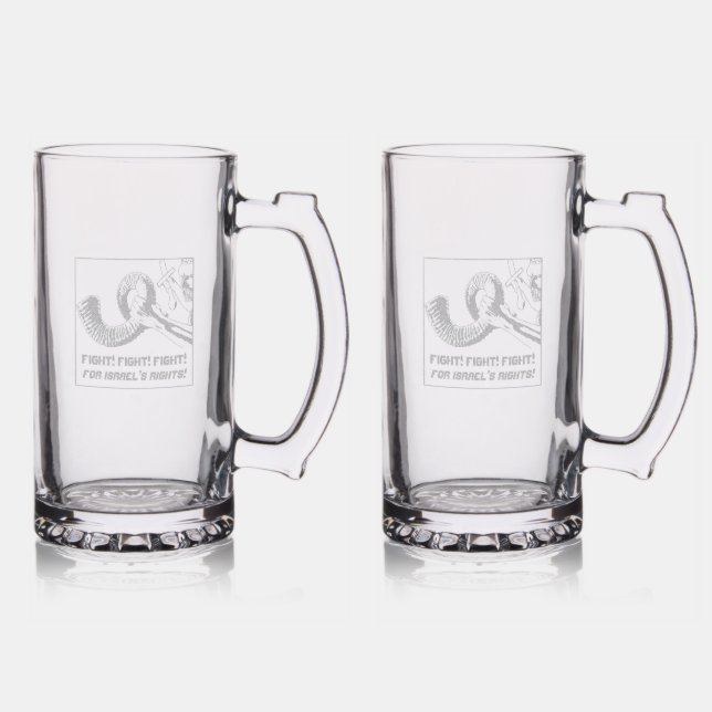 Fight for Israel's Rights Stein (Glassware)