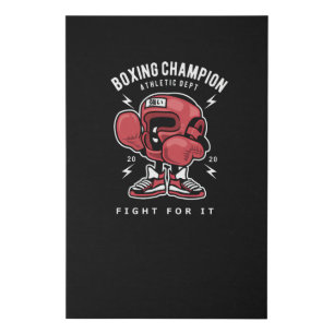 Fight for it faux canvas print