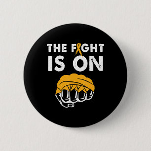 Fight For Leukemia Awareness Gift Design Supportin Button