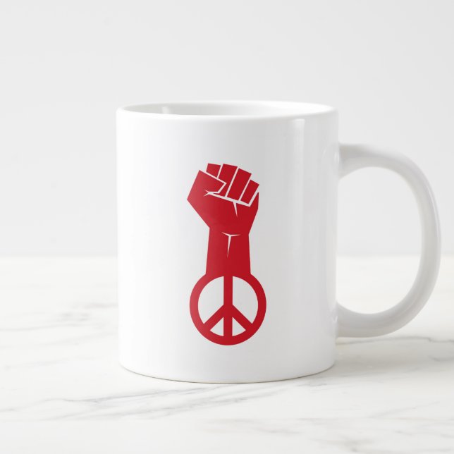 Fight For Peace Giant Coffee Mug (Right)