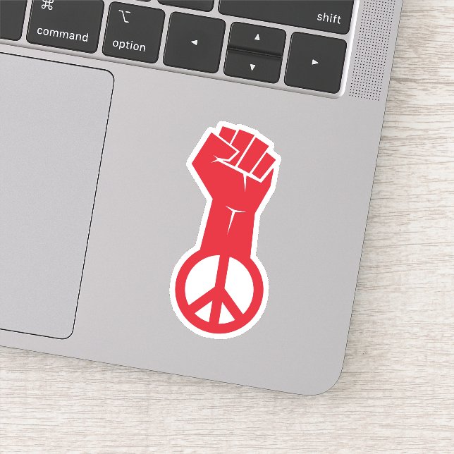 Fight For Peace Sticker (Detail)