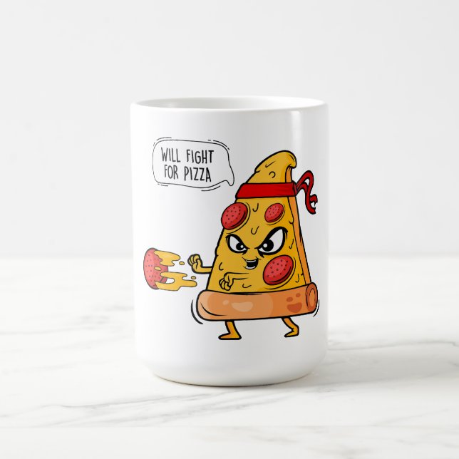 Fight for pizza coffee mug (Center)