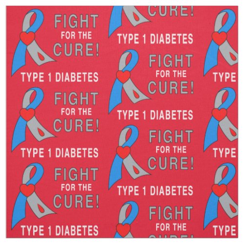 Fight for the Cure Type 1 Diabetes Fabric
