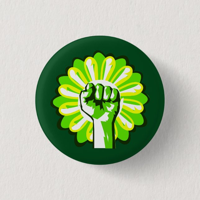 Fight for the Environment! Fight Climate Change! Button (Front)