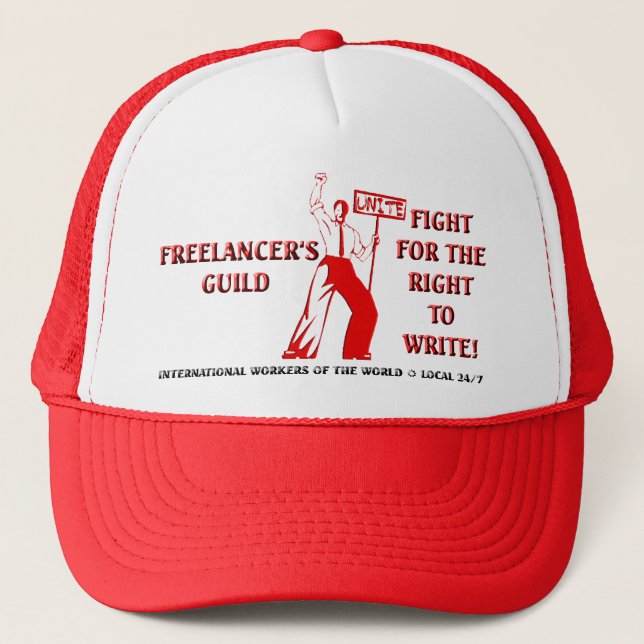 FIGHT FOR THE RIGHT TO WRITE TRUCKER HAT (Front)