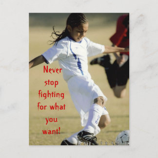 Fight for what you want postcard